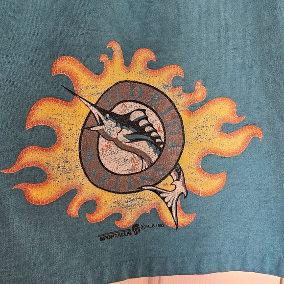 Vintage Sport-Alus Florida Marlins MLB Shorts Size M - Picture 3 of 10